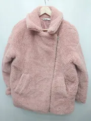 ■ GRL グレイル ボア フリース ジップアップ 長袖 ジャケット サイズF ピンク レディース P  【1408200009790】