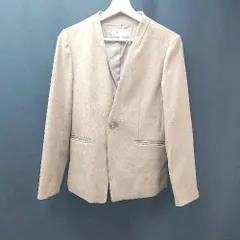 ◇ ROP<!-利用不可文字-!> PICNIC シンプル 無地 アウター 長袖 ジャケット サイズ40 ブラウン レディース E  【1310050024673】