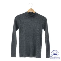 ☆美品☆ UNIQLO ユニクロ トップス ニット セーター ハイネック 長袖 レディース グレー S 901-9780 送料無料 古着
