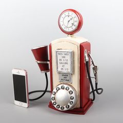 置物 オブジェ ガソリンスタンド タンク おしゃれ レトロ ブリキ ミニチュア リアル バリエーション インテリア 給油タンク かわいい カラフル 懐かしい 繊細なつくり リビング 玄関 コレクター
