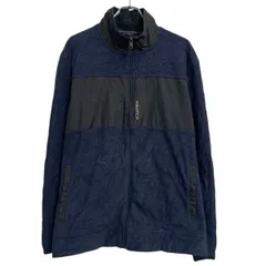 NAUTICA フリースジャケット XL ネイビー ブラック ノーティカ ジップアップ ビッグサイズ ワンポイント 古着卸 アメリカ仕入 a702-5081のサムネイル