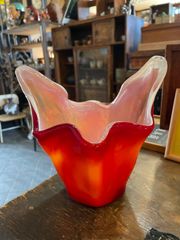 レトロ　フラワーベース　花瓶　レッド　レトロポップ　昭和レトロ　ヴィンテージ
