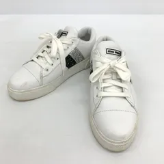 miu miu 21SS グリッター ラメ レザー スニーカー ローカット サイドライン レディース 7 1/2サイズ ホワイト ミュウミュウ 靴 DF14432■