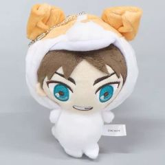 [중고] 봉제인형 마스코트 봉제인형 배지 에렌 예거(어린 시절 버전) 아니 마루코 봉제 인형 마스코트 [진격의 거인]