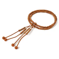 念珠 数珠 真言宗 ≪正梅≫ 尺二 共仕立 利久梵天 (茶色) 桐箱入り