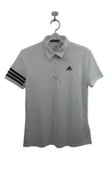 【未使用品】adidas(アディダス) ポロシャツ 白 レディース OT ゴルフウェア 2507-0226 新品