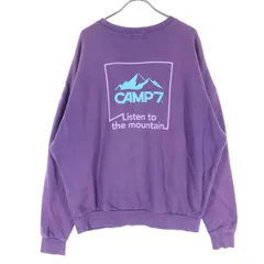 CAMP7 キャンプセブン 長袖 トレーナー M パープル メンズ 古着