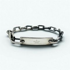 グッチ GUCCI IDプレート オーバルチェーン ブレスレット SV925 - メルカリ