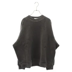 Graphpaper (グラフペーパー) 19AW WOOL BOA CREW NECK ウール ボア クルーネック プルオーバー トレーナー グレー GU193-70041のサムネイル