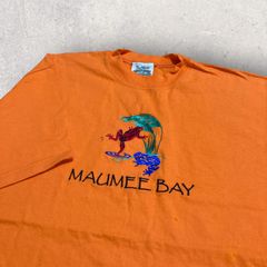 US古着 USA製 Fred Harvey フレッド ハーヴィ カエル Frog Tシャツ L オレンジ