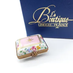 個数限定リモージュボックス　ロックンロールCD ミニチュア　フランス製小物入れ 個数限定リモージュボックス ロックンロールCD ミニチュア