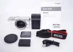 【極上品】キヤノン Canon ミラーレス一眼カメラ EOS M100 ボディー(ホワイト) EOSM100WH [D05084A]