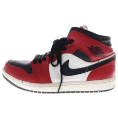 NIKE (ナイキ) AIR JORDAN 1 MID CHICAGO BLACK TOE エアジョーダン1シカゴブラックトゥ ミッドカットスニーカー US8/26cm 554724-069