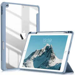【新着商品】オートスリープ機能 三つ折スタンド ペン収納 全面保護型 透明バックカバー ケース 軽量 ケース iPad 薄型 iPad 傷つけ防止 2019 2020 PU合成レザー 2021 /7世代 TPU 第9/8 インチ (モデル番号A2602、A26