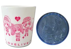 【中古】食器その他(キャラクター) 園田海未 プラカップ＆コースター 「一番くじ ラブライブ! 3rdステージ」 M賞