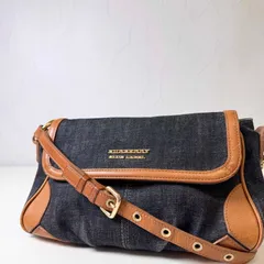 ✨Cランク　BURBERRY BLUE LABEL　ショルダーバッグ　デニム　bag　vintage　ノバチェック　「107EL」