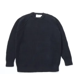 Kerry Woollen Mills ケリーウーレンミルズ FISHERMAN RIB CREW NECK SWEATER Midnight フィッシャーマンリブ クルーネック スウェッター ミッドナイト セーター 新品のサムネイル