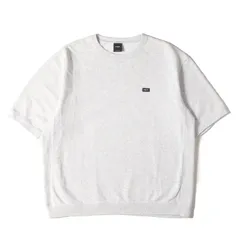 【美品】HUF ハフ スウェット グレー サイズ:L | 22SS バーロゴ 半袖 スウェットシャツ (BAR LOGO CREW) | トップス トレーナー プルオーバー【メンズ】【中古】