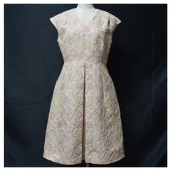 #snc フリッカ THE DRESS BY FLICKA ワンピース 1 ピンク 花柄 ジャガード ノースリーブ レディース [694250]のサムネイル