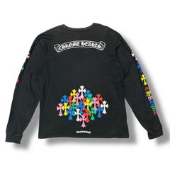 国内正規 CHROME HEARTS MLTCOL CEM CRS LS マルチカラー セメタリークロス 長袖Tシャツ カットソー クロムハーツ ブラック XL 94447A7のサムネイル