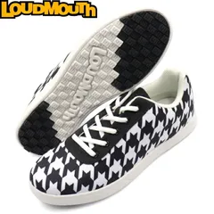 Loudmouth ラウドマウス LM-GS0005 スパイクレス ゴルフシューズ Oakmont Houndtooth×White（002）オークモント×ホワイト 【メンズ/レディース】のサムネイル
