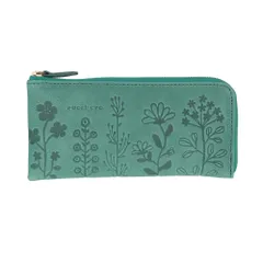 ☆ グリーン ☆ zucchero ズッケロ 花柄デザインL字長財布 ズッケロ 財布 55433 zucchero 長財布 長サイフ 花柄デザインL字長財布 本革 革 レザー L字ファスナー サイフ さいふ ウォレット レディース 薄い スリム コンパクト