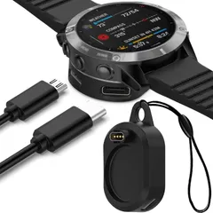 Miimall 充電器 Garmin(ガーミン)に適合する2 in 1変換アダプターType-C用/Type-A用 充電スタンド 軽量 持ち運び便利 小型 汎用Garmin Approach S70/Forerunner 955/255S/255/265/…