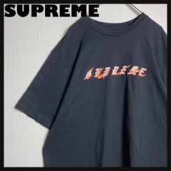 XLサイズ】SUPRME Tシャツ 刺繍 ビッグロゴ ファイヤー Flames - メルカリ