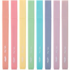 Mr. Pen- 美的でかわいいパステル蛍光ペンセット、8点、チゼルチップ、キャンディーカラー、にじまない聖書アソートカラー。 [キャンディカラー。] [8 Pack]