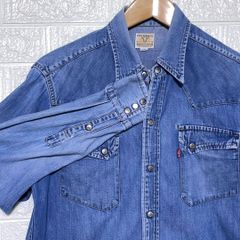 リーバイス　デニムシャツ　ショートホーン　日本製　90s　復刻