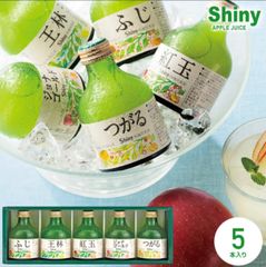 シャイニー 青森県 100％りんごジュース ストレート SY-C 5本入