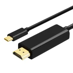 新品 タイプc HDMI 変換ケーブル 4K 60HZ USB タイプC 1.8m 変換 ケーブル type-c to HDMI スマホ ブラック