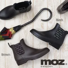 梅雨 送料無料 レインシューズ  moz レディース サイドゴア レインブーツ おしゃれ ゴアブーツ ショートブーツ ショート丈 カジュアル 歩きやすい 通勤 通学 シューズ 靴 モズ 北欧 楽ちん  女性 雨靴 雨の日 かわいい シンプル 秋冬 台風 直送w