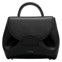 人気✨ポレーヌ ヌメロヌフ ハンドバッグ シボ革 黒 オール