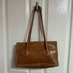 MARGESHERWOOD ボストンバッグ シワ加工 ブラウン