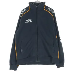 umbro アンブロ 胸元 袖 プリント 長袖 トラックジャケット S ブラック メンズ 古着