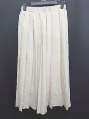 ◇ Θ ◎ ●未使用● chocol raffine robe タグ付き ロング プリーツ スカート サイズF アイボリー レディース P  【1407260042372】