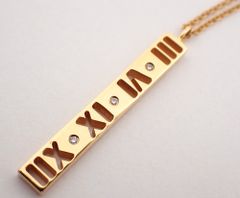 美品 TIFFANY&Co.(ティファニー) アトラス3Pダイヤバーネックレス K18PG 3.35g ダイヤモンド ピンクゴールド レディース