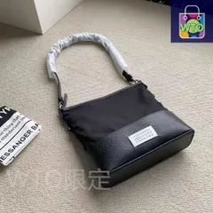 【新品】Maison Margiela 黒いショルダーバッグ-WTO輸入2