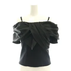 スナイデル SNIDEL 24AW リボンディテールカットトップス 半袖 F 黒 ブラック /AT ■OSのサムネイル