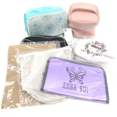 アナスイ/FTC/GU他 ポーチ マルチケース 7点セット 未使用 ブランド ノベルティ等 まとめて 大量 レディース