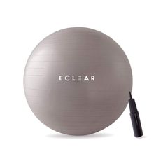 【迅速発送】エレコム バランスボール 65cm フィットネス 空気入れ付き 耐荷重500kg グレー HCF-BB65GY
