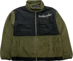 Mark Gonzales ☆ マークゴンザレス キッズ 140 フリース 切替え ジャケット ブラック オリーブ 秋冬 スポーツ かっこいい 普段着■S3835のサムネイル