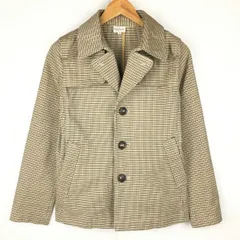 Rope picnic/ロペピクニック　春秋ショート/ハーフコート/ジャケット　サイズ38/メンズM　ビジネス　茶/ブラウン　チェック柄　管NO.A4-26