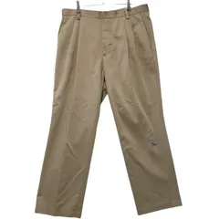ドッカーズ D3 チノパン W36 L29 DOCKERS 2プリーツ クラシックフィット CLASSIC FIT チノパンツ カジュアルパンツ ベージュ ブラウン 茶色 系 00s 古着 J109