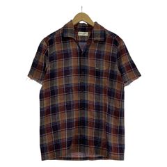 SAINT LAURENT PARIS SSネルシャツ XS ブラウン