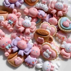 【50個】デコパーツ　まとめ売りセット(50個入り)　動物セット デコレーションパーツ パーツ　手作りアクセサリー　ハンドメイド DIY アク