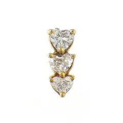 K18WG リング ピアス ダイヤ 各0.33ct【cm172】