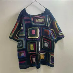 ヨーロッパ ヴィンテージ クロシェ ニット トップス ユーロ ビンテージ 90s