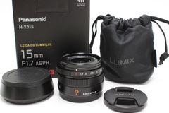 パナソニック(Panasonic) 単焦点 広角レンズ マイクロフォーサーズ用 ライカ DG SUMMILUX 15mm/F1.7 ASPH. ブラック H-X015-K ルミックス LUMIX